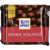 Ritter Sport Dark With Whole Hazelnuts 100 g