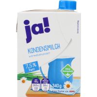 Ja! Condensed milk 7.5% 340g