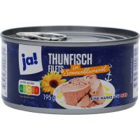 Ja! Tuna fillets with oil 195g can
