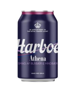 Harboe Athena Blåbær/Hindbær 24x330ml (Best before: 30.09.2024)